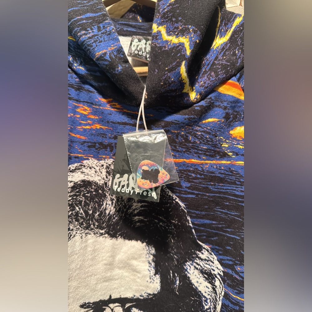 Teddy Fresh x Jerry Garcia Purple Unisex Hoodie - Picture 9 of 13